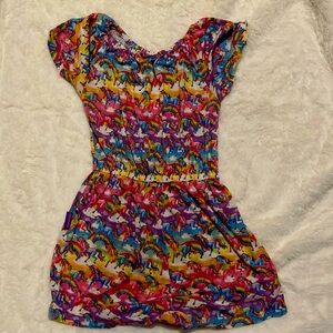 Posh Peanut Lisa Frank Button Romper